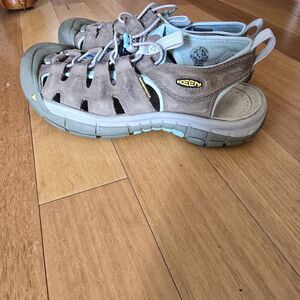 KEEN Waterproof Fisherman Bungee Sandals Brown Blue Women’s US 9.5 EU 40 UK 7